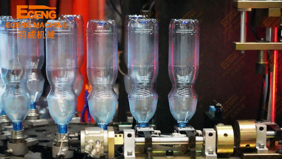मिनरल वाटर बोतल लाइन के लिए Eceng Q6000 स्ट्रेच पेट ब्लो मोल्डिंग मशीन 4 कैविटी