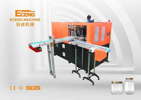 49kw प्रीफॉर्म 4 कैविटी पीईटी ब्लोइंग मशीन 2400-3000 BPH