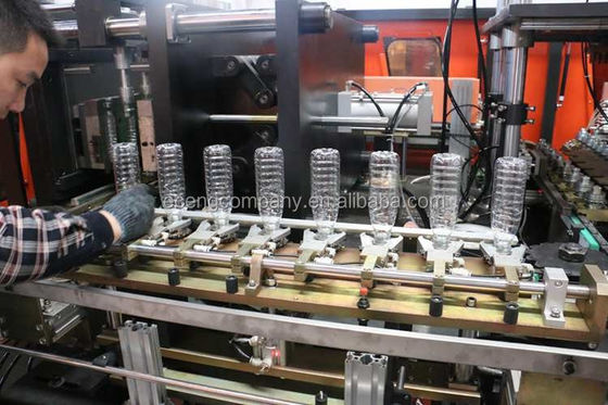 ब्लू ऑरेंज एकेंग एसएमसी पीईटी बोतल प्रीफॉर्म मेकिंग मशीन 4 कैविटी