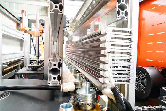पीसी पीवीसी प्लास्टिक की बोतल स्वचालित पीईटी ब्लोइंग मशीन 27kw 9kg / Cm2