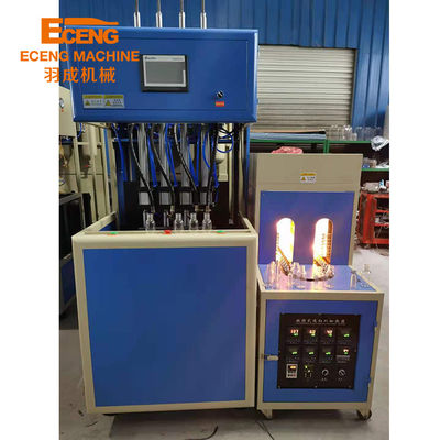 16KW सेमी ऑटो बॉटल ब्लोइंग मशीन 4 कैविटी प्लास्टिक कंटेनर मैन्युफैक्चरिंग